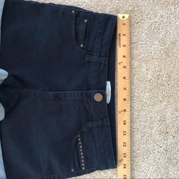 Love Fire dark denim studded shorts Size 7 - Picture 7 of 8